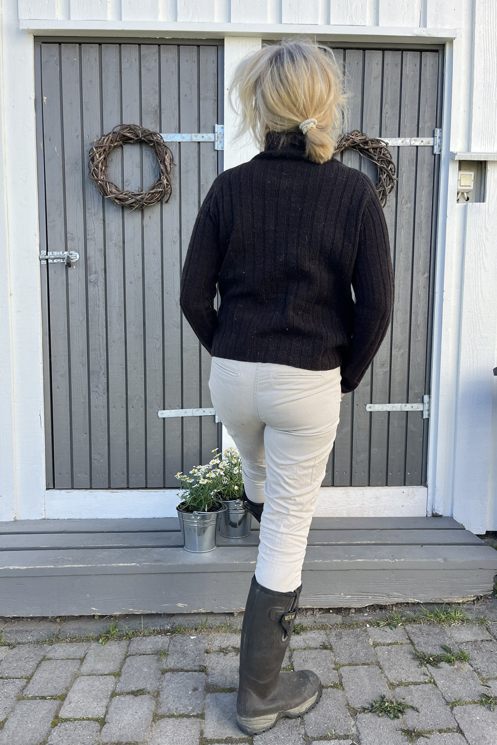 LUNT Toten svart ullgenser dame/mann